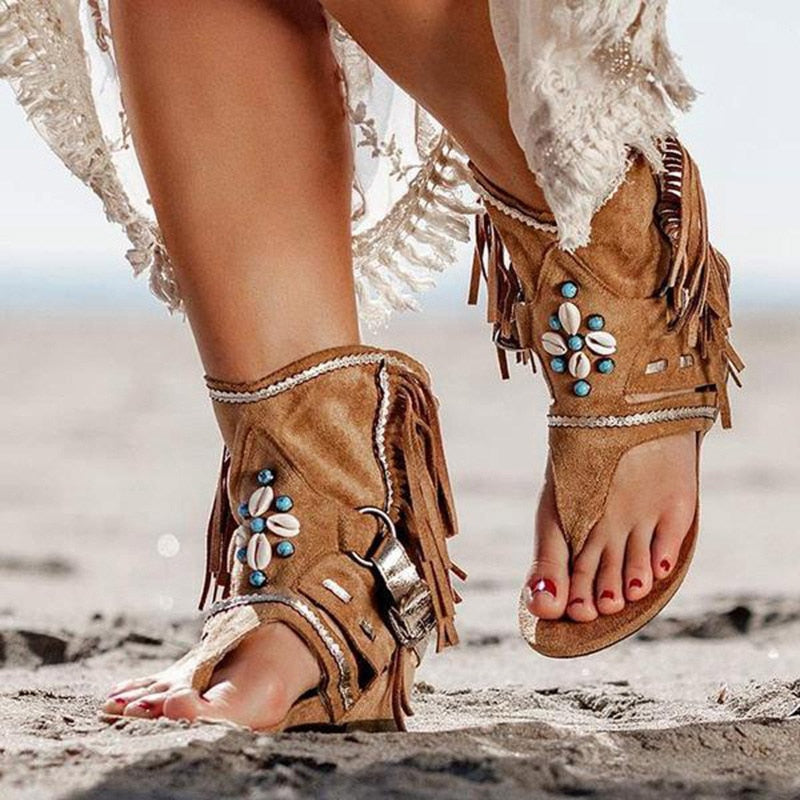 Sandales Bohèmes pour Femme | Look Tendance Été