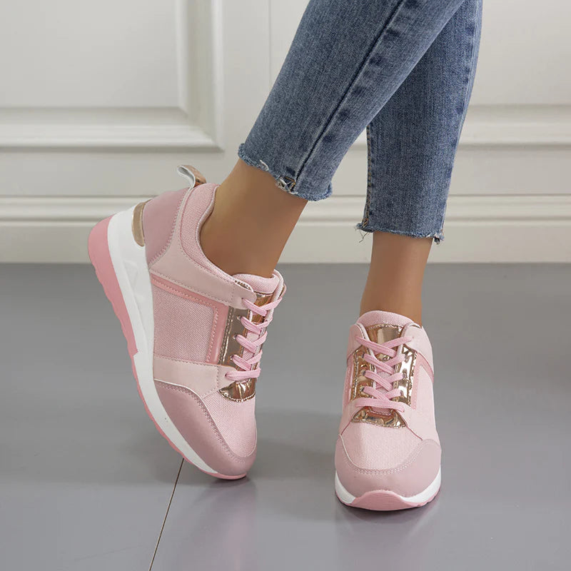 Anna - Femme Baskets Marche Confort