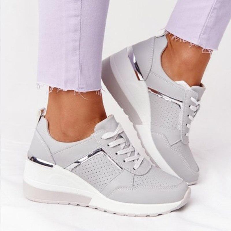 Anna - Femme Baskets Marche Confort