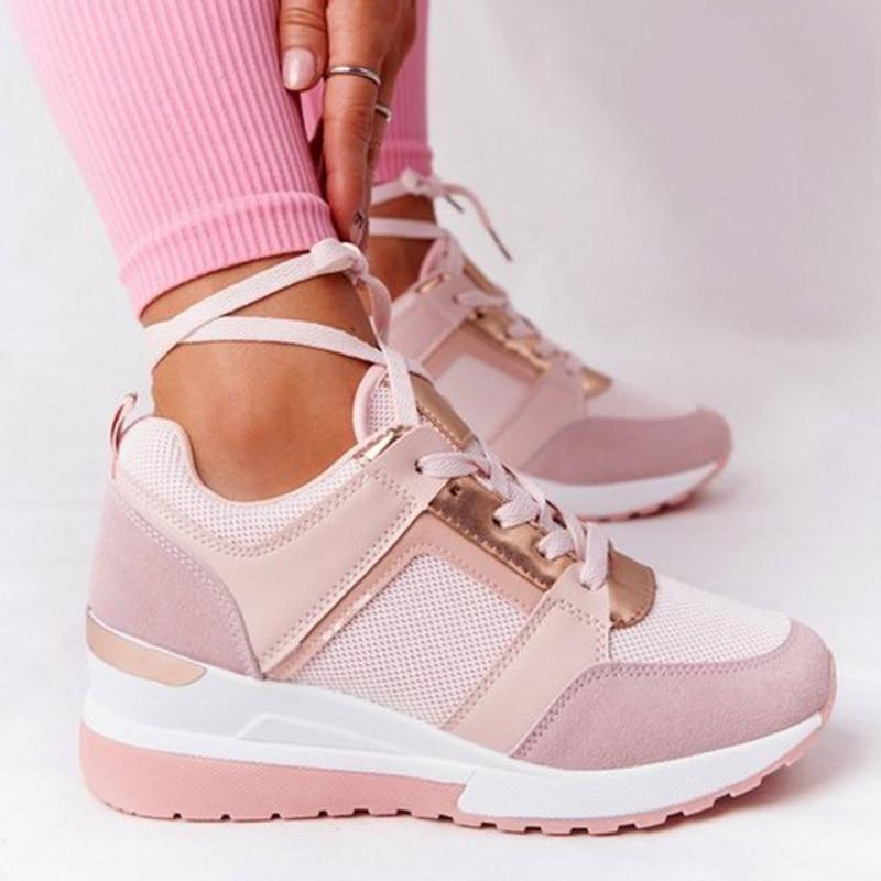Anna - Femme Baskets Marche Confort